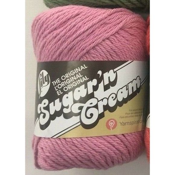 3 Skeins Lily Sugar'n Cream Stripes Yarn Gauge 4 M - Picture 6 of 8